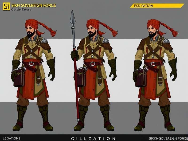 Sikh Sovereign Force Character Designs